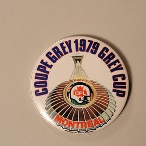 CFL Coupe Grey 1979 Grey Cup Montreal Button
